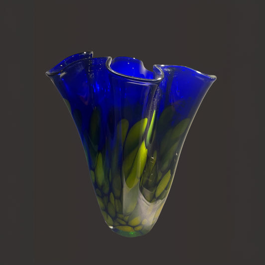 Handkerchief glass blue green - Centaur Art Galleries