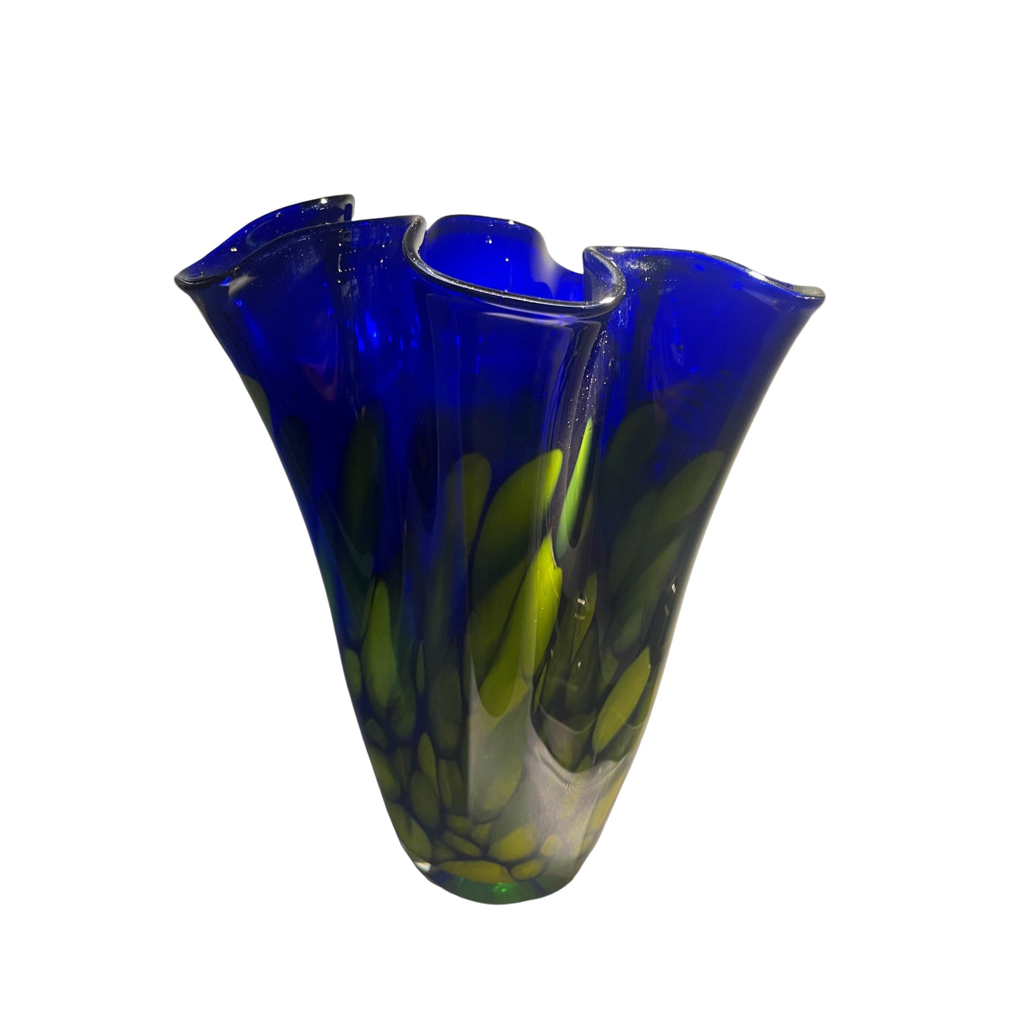 Handkerchief glass blue green - Centaur Art Galleries