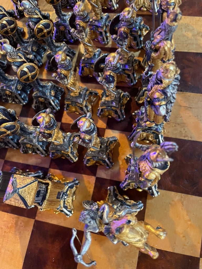 Rare Exotic wood - Chess Table - Centaur Art Galleries