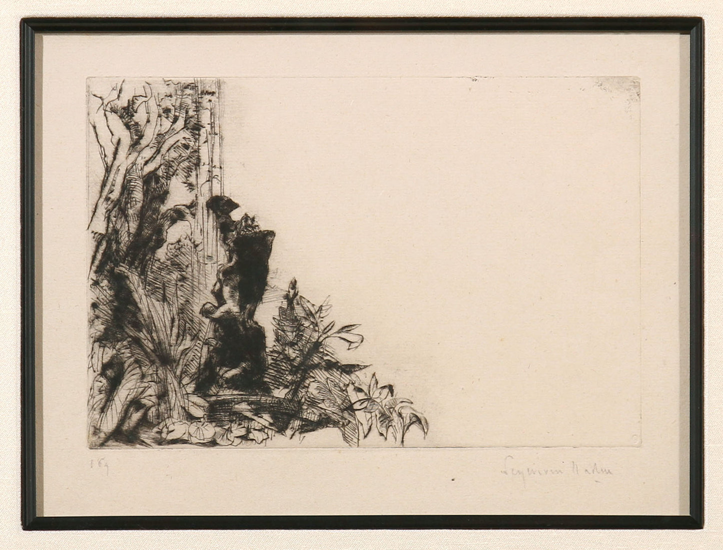 Francis Seymour Haden 'The Fountain, Cintra'