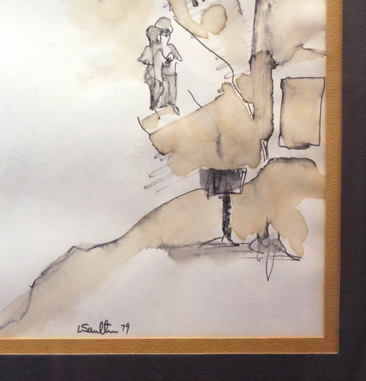 Leon Saulter 'Visiting' Original Painting - Centaur Art Galleries