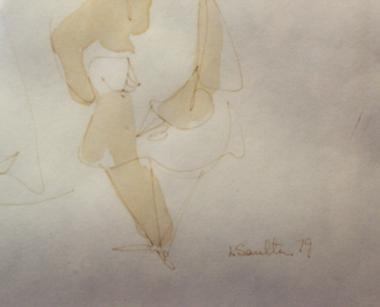 Leon Saulter 'Mother/Daughter' Original Painting - Centaur Art Galleries