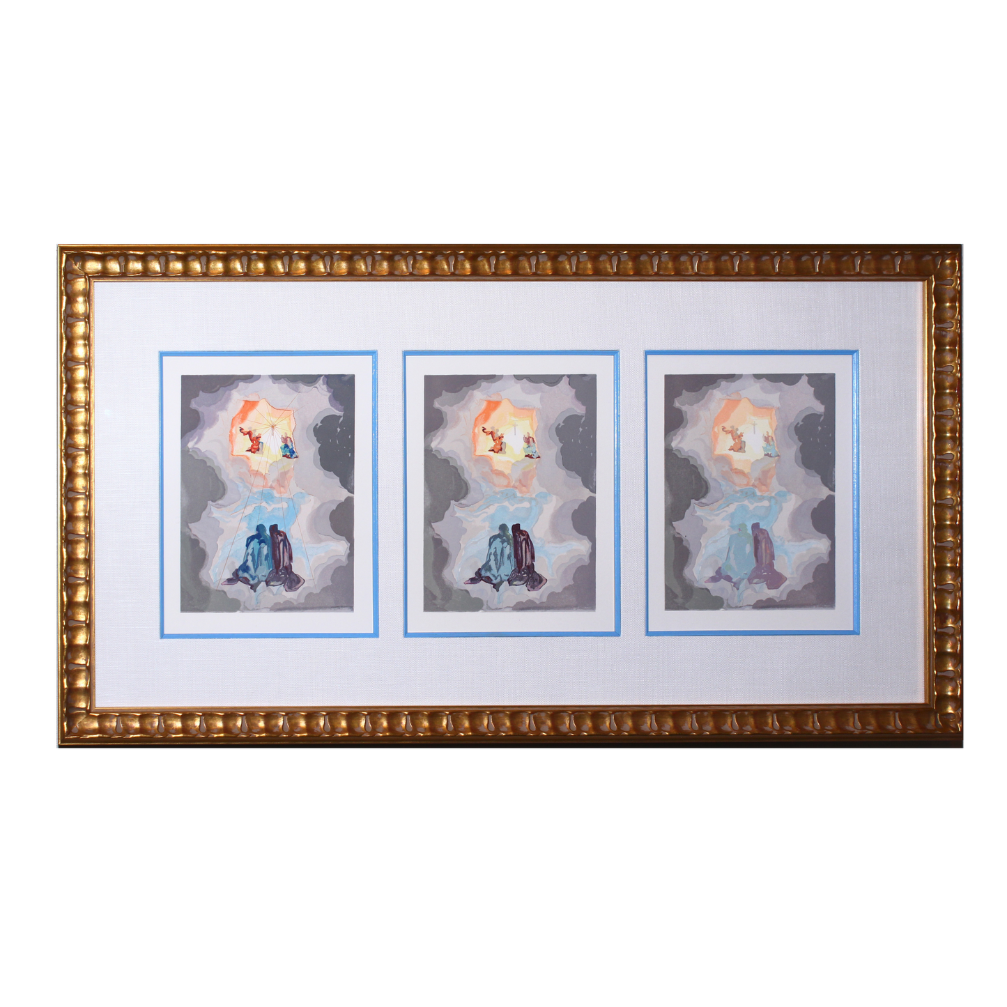 Salvador Dali 'Cronologia Di Cacciaguida' Divine Comedy- Decomposition Set of 3