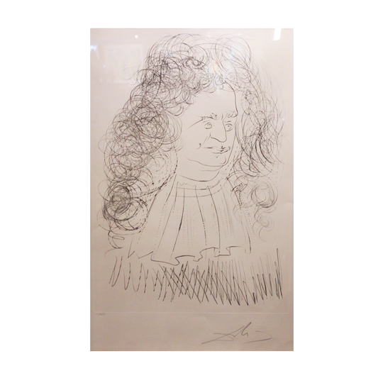 Salvador Dali 'Portrait of La Fountaine' from Le Bestiaire De La Fontaine Suite
