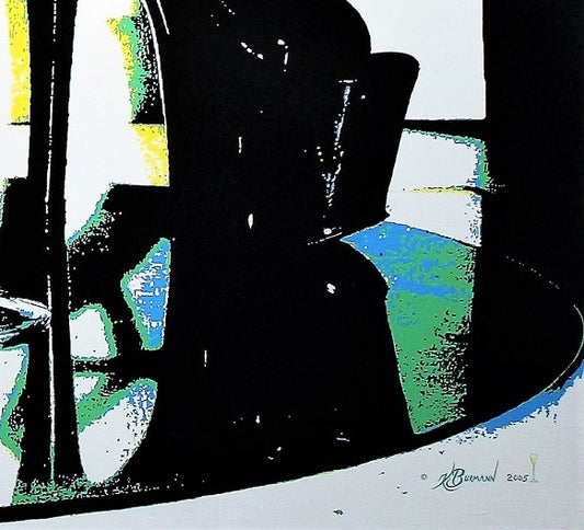 Kurt Burmann 'Sylvester Nacht' Stretched Painting