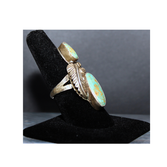 Vintage Navajo Ring with Beautiful Royston Turquoise