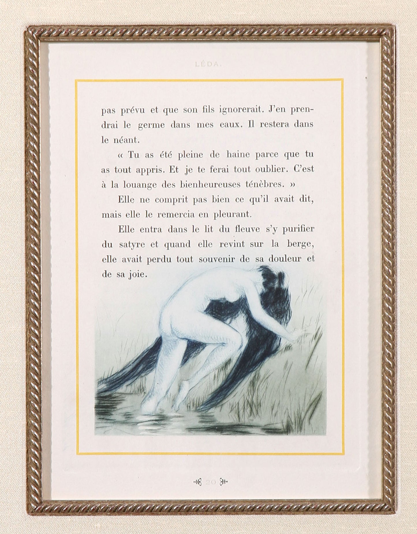 Louis Icart 'Leda De Conte, Plate 9' - Centaur Art Galleries