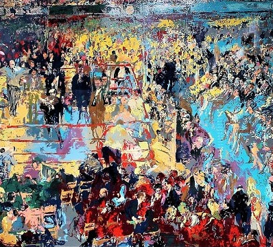 LeRoy Neiman 'Introduction of the Champions at MSG' - Centaur Art Galleries