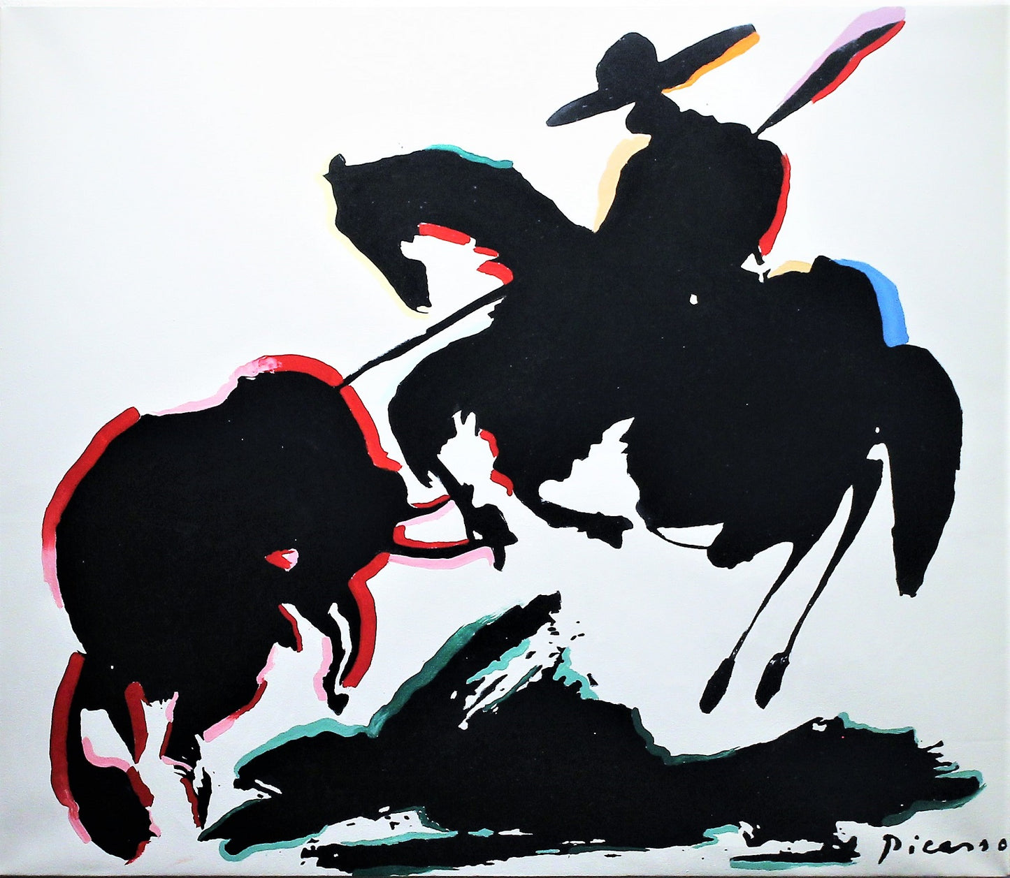 Steve Kaufman 'Homage to Picasso' (The Picador) - Centaur Art Galleries