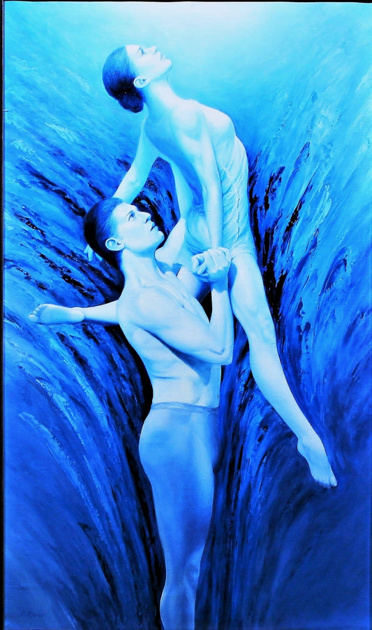 Lidia Kirov 'Closer To The Light' Painting - Centaur Art Galleries