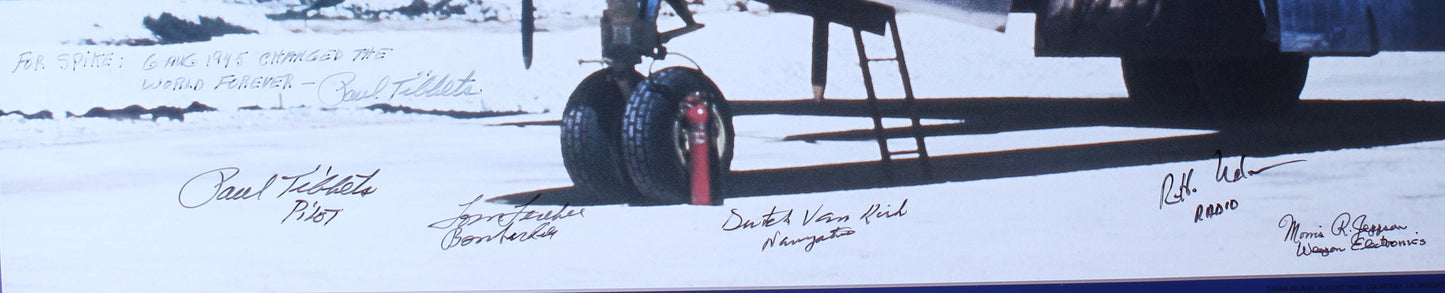 The Enola Gay, Boeing B-29 Superfortress Hand-Signed Poster - Centaur Art Galleries