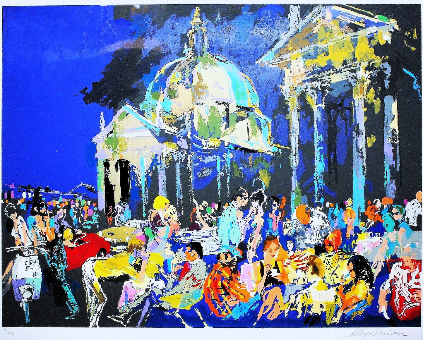 LeRoy Neiman 'Piazza Del Popolo' - Centaur Art Galleries