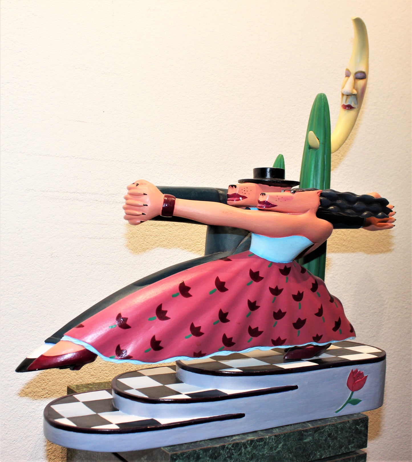 Markus Pierson 'For the Roses' Wooden Sculpture - Centaur Art Galleries