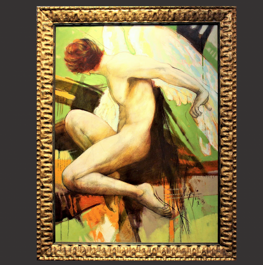 Agustin Rojas 'Angel En Verdes' - Centaur Art Galleries