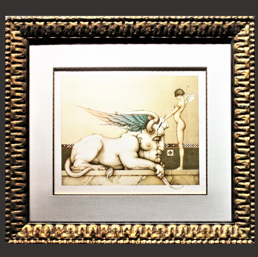 Michael Parkes 'Designing the Sphinx' 1991 - Centaur Art Galleries