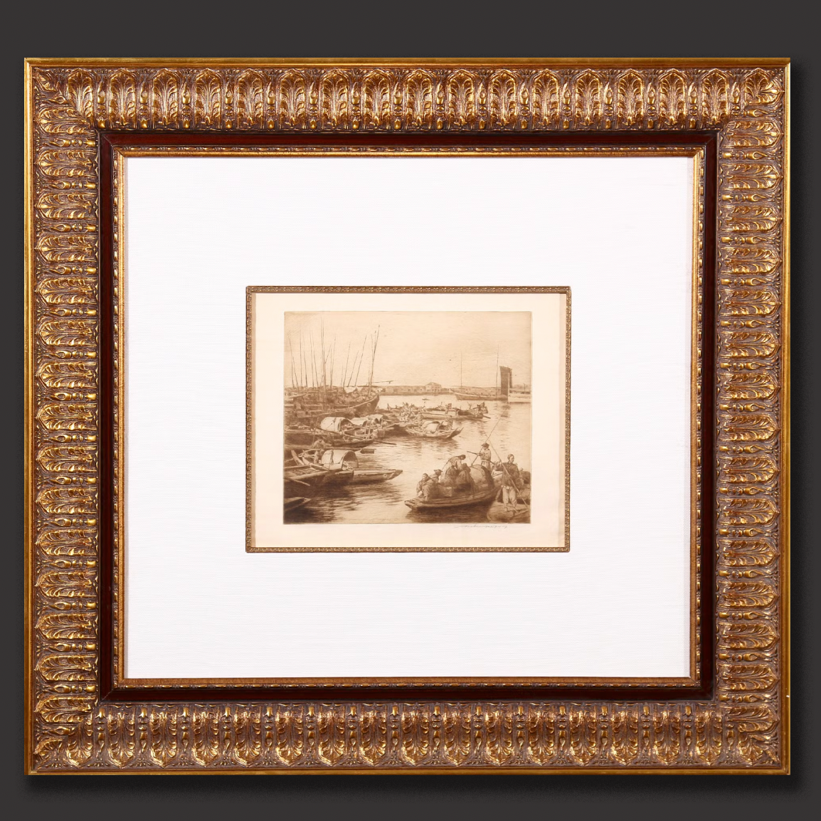 Mortimer Menpes 'On The Yellow River Shanghai' China - Centaur Art Galleries