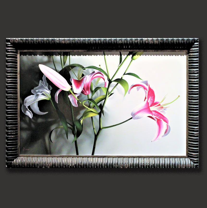 Baras 'Flores Entre Grises' - Centaur Art Galleries