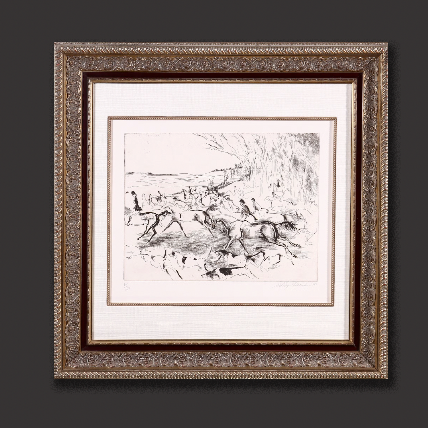 Leroy Neiman 'Into the Open' - Centaur Art Galleries