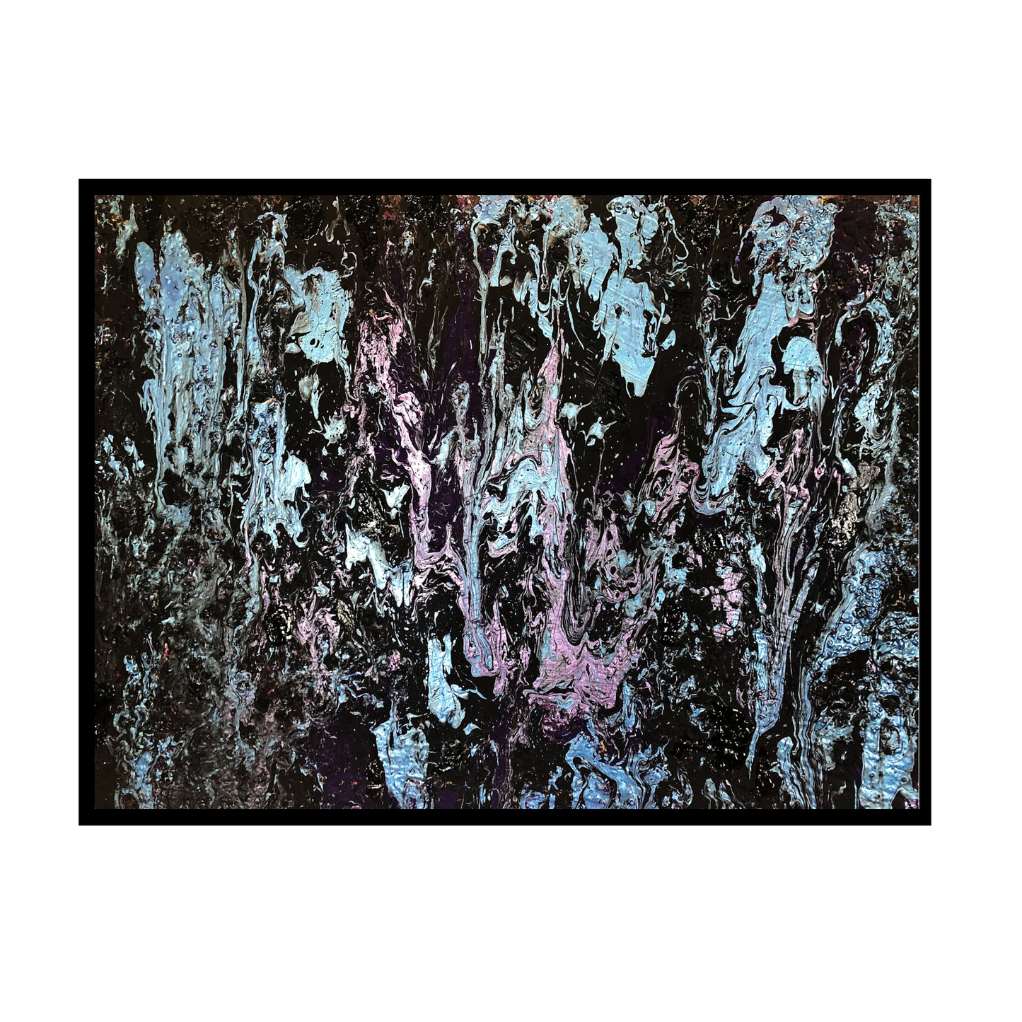 Steve M.D. Snodgrass 'Sapphire Black' Painting