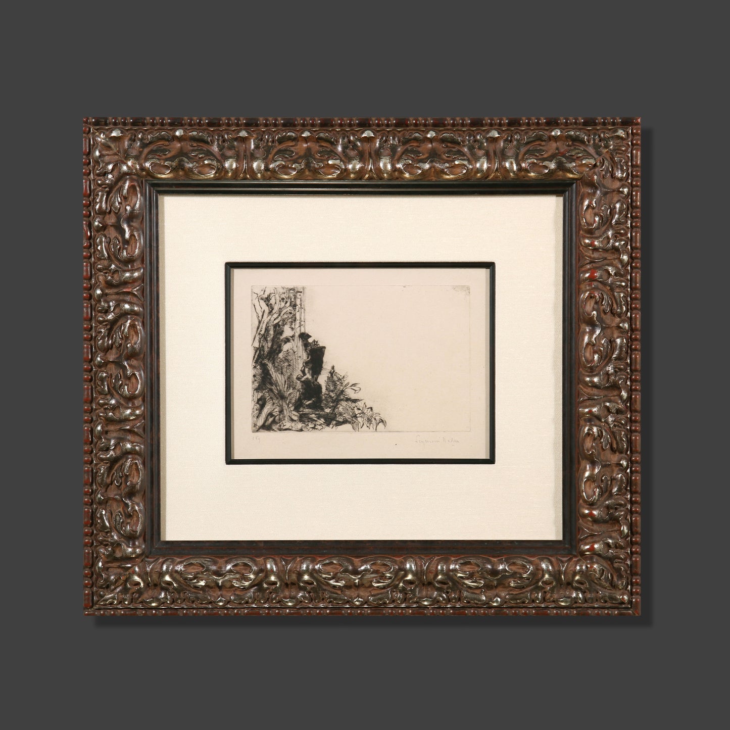 Francis Seymour Haden 'The Fountain, Cintra'