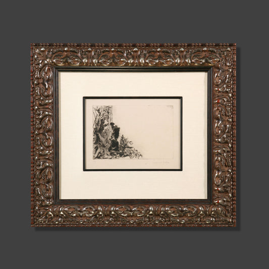 Francis Seymour Haden 'The Fountain, Cintra'