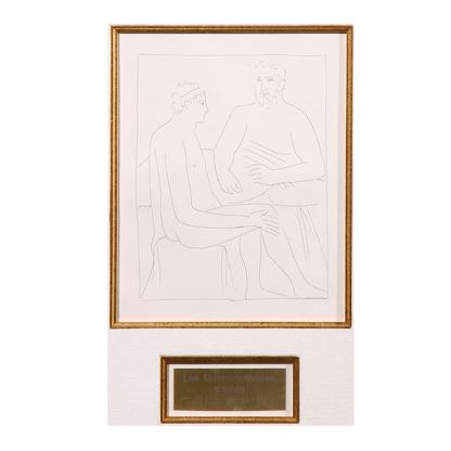 Pablo Picasso- Les Metamorphoses D’Ovide Suite : 'Numa Suit Les Cours De Pythagore' - Centaur Art Galleries