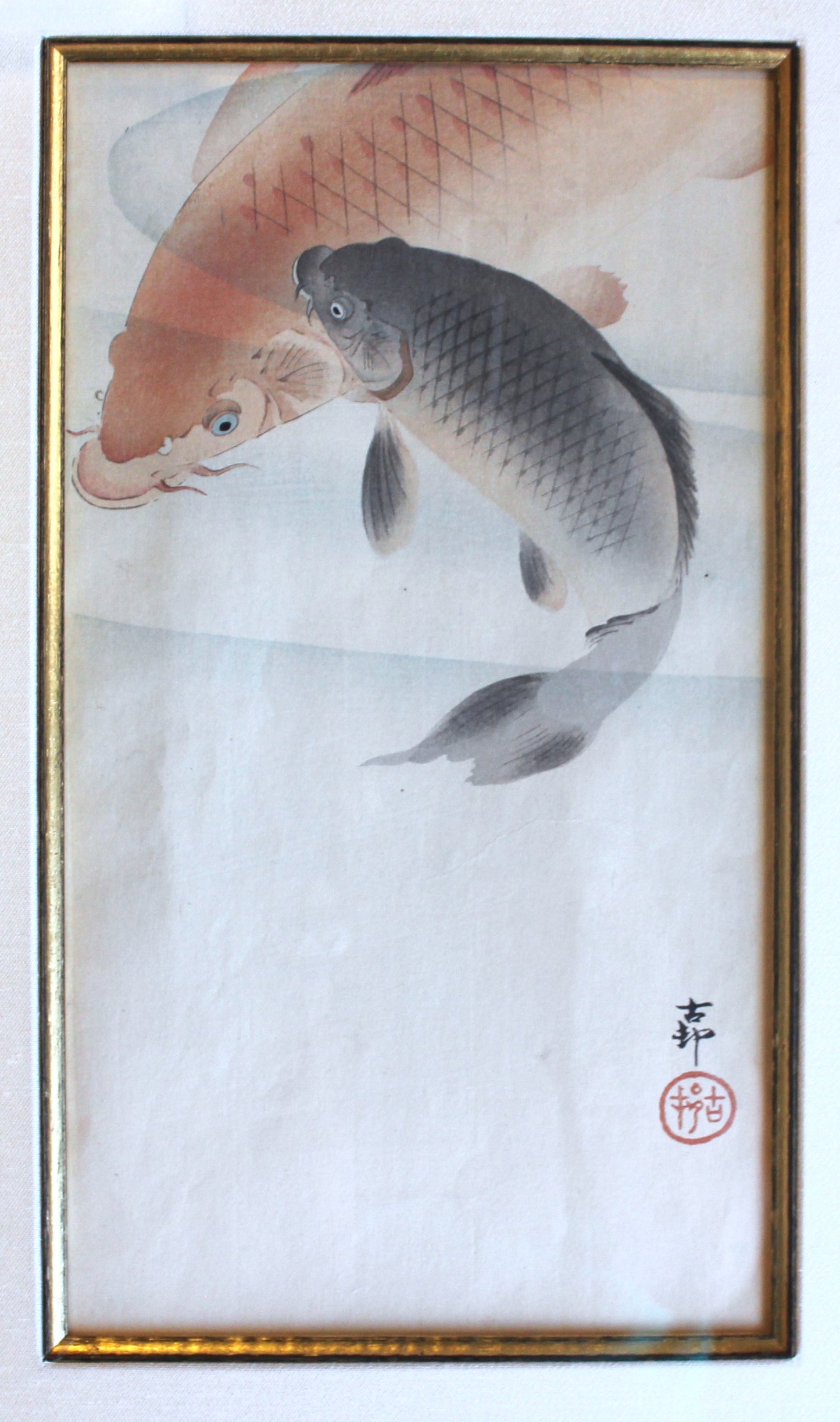 Koson Ohara 'Two Koi Carp' - Centaur Art Galleries