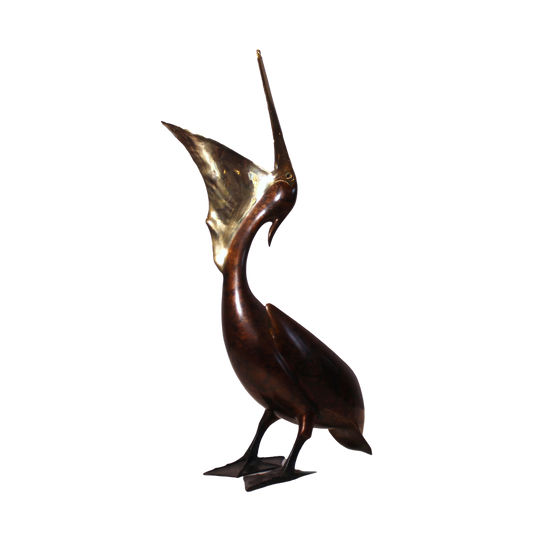 Brian Arthur 'Open Beak Pelican' Bronze Sculpture - Centaur Art Galleries