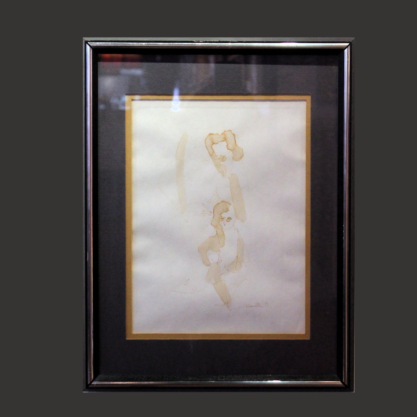 Leon Saulter 'Mother/Daughter' Original Painting - Centaur Art Galleries