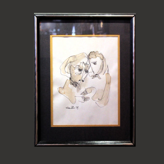 Leon Saulter 'Love' Original Painting - Centaur Art Galleries