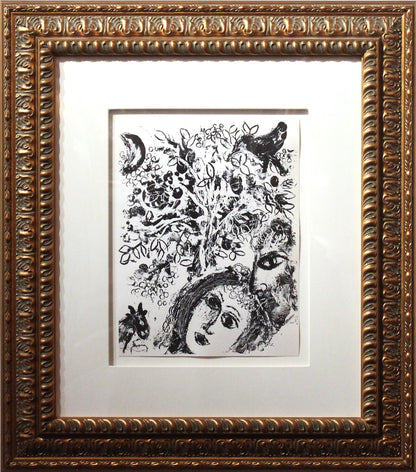 Marc Chagall 'Couple Beside Tree' - Centaur Art Galleries