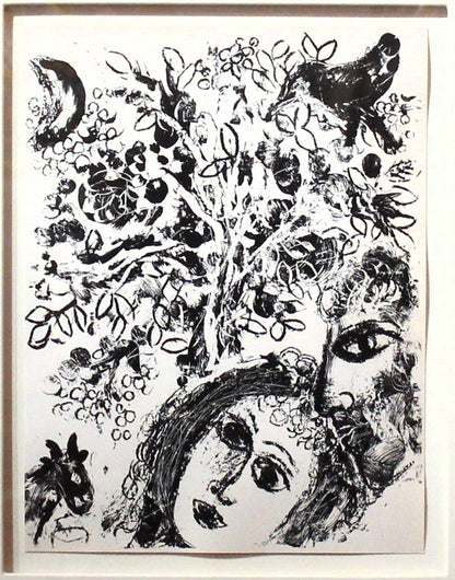 Marc Chagall 'Couple Beside Tree' - Centaur Art Galleries