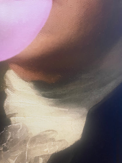 Cathy L. 'George Washington Chewing Bazooka Gum' - Centaur Art Galleries