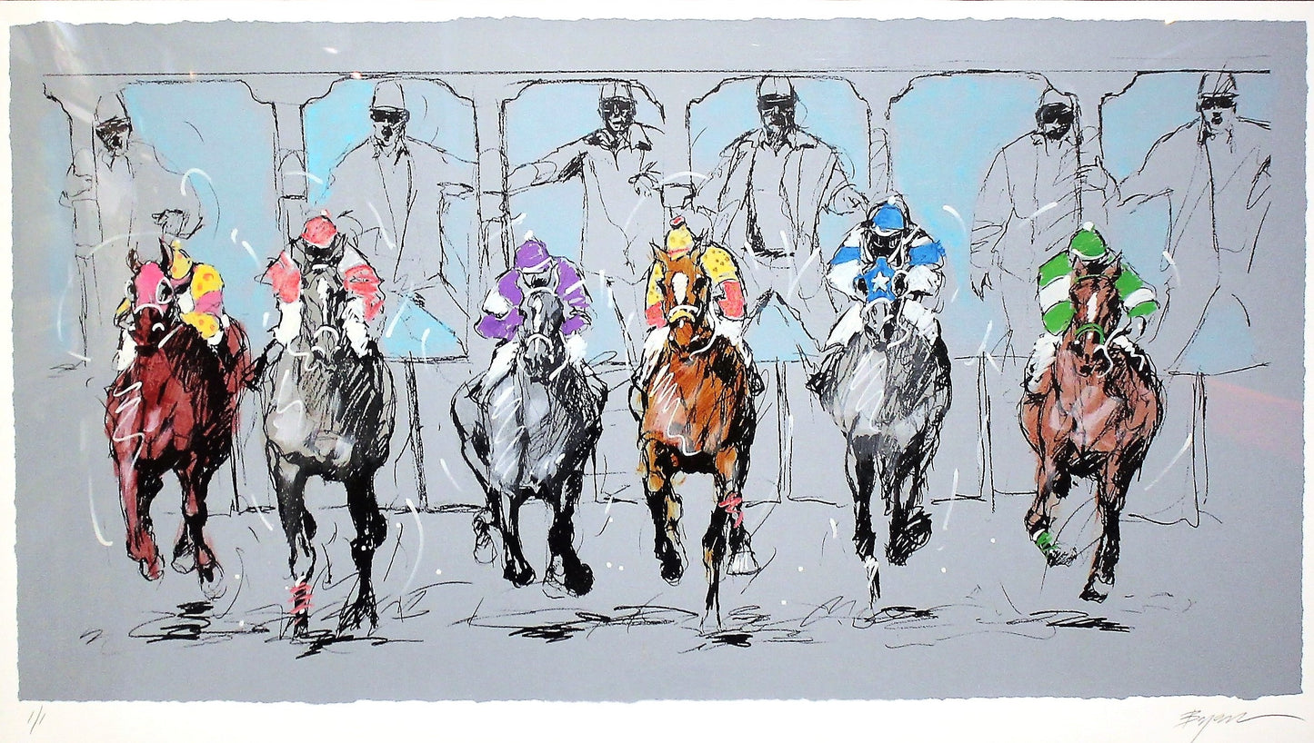 Michael Bryan 'Out of th Gate' - Centaur Art Galleries