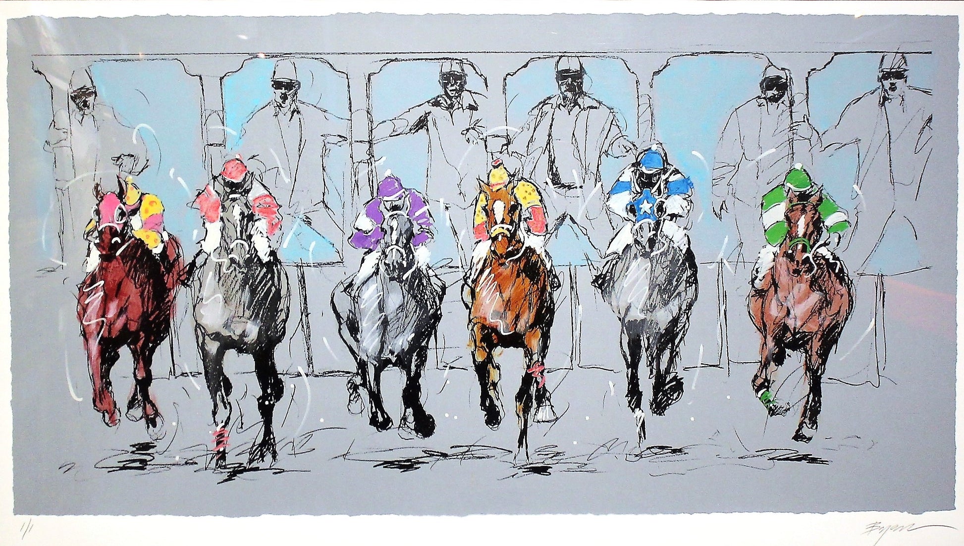 Michael Bryan 'Out of th Gate' - Centaur Art Galleries