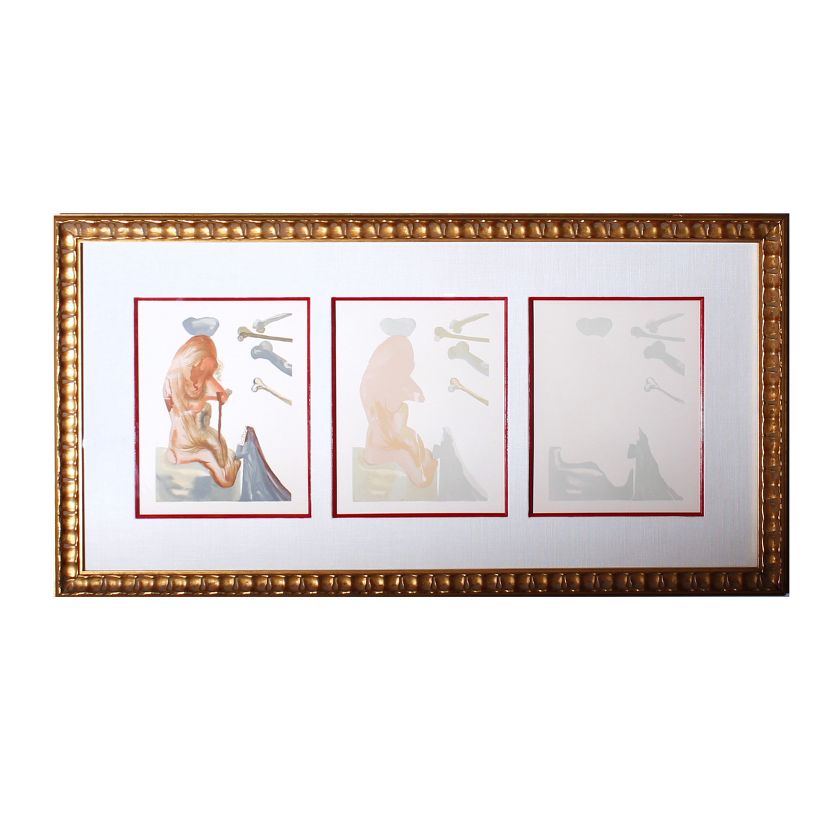 Salvador Dali 'lL Lusingtatore' Divine Comedy-Decomposition Set of 3