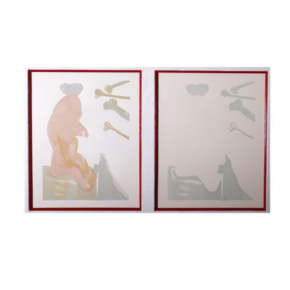Salvador Dali 'lL Lusingtatore' Divine Comedy-Decomposition Set of 3