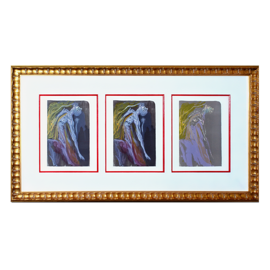 Salvador Dali  'Le Furie' Divine Comedy-Decomposition Set of 3