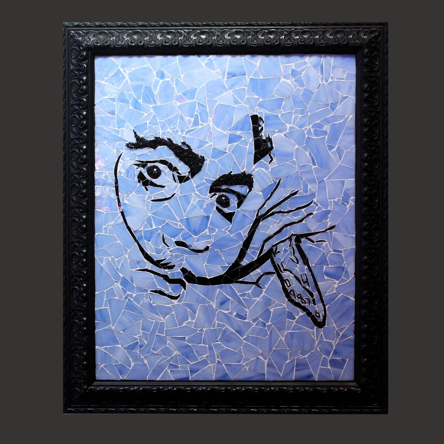 Jesse Barnes 'Dali Time' Handcrafted Glass Mosaic - Centaur Art Galleries