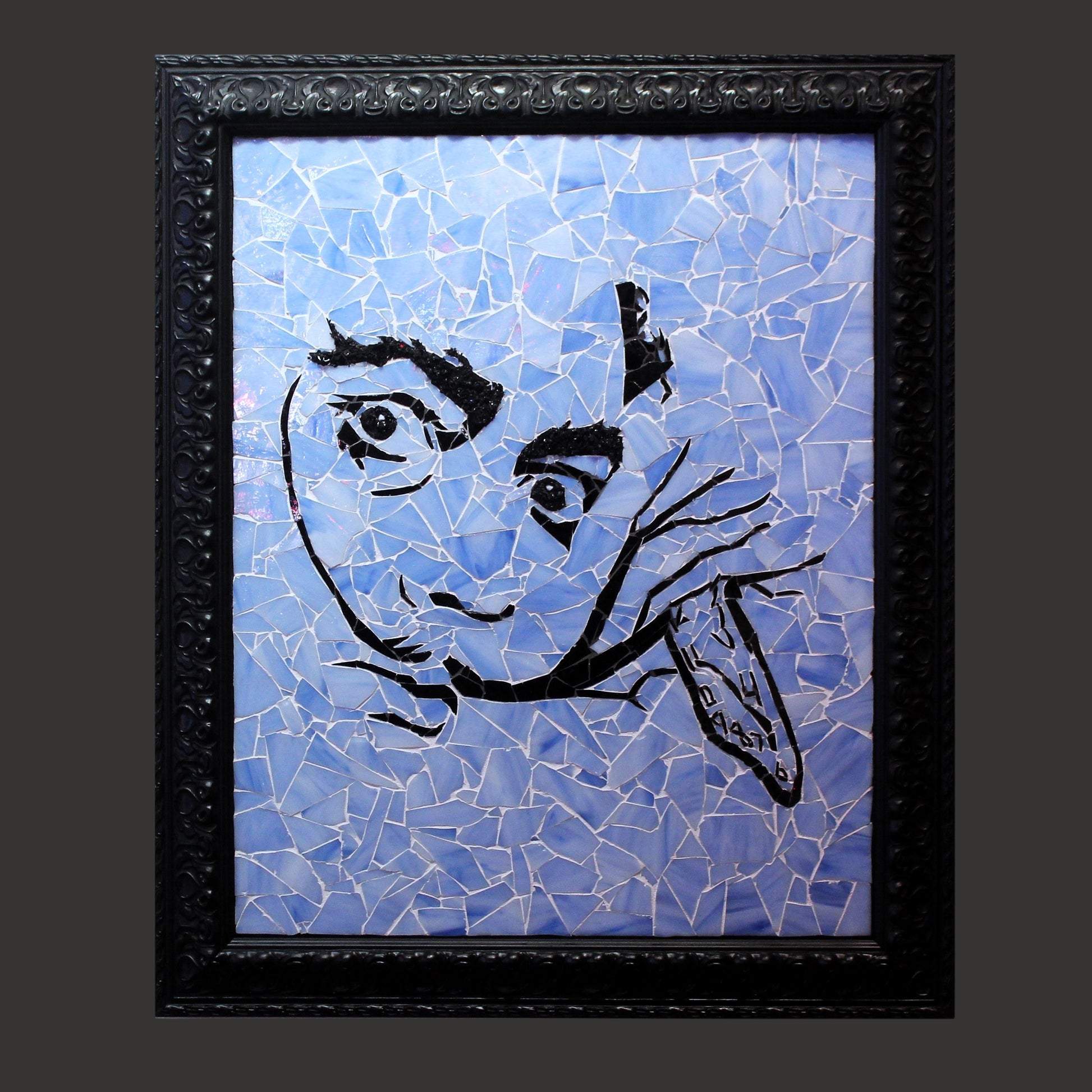 Jesse Barnes 'Dali Time' Handcrafted Glass Mosaic - Centaur Art Galleries