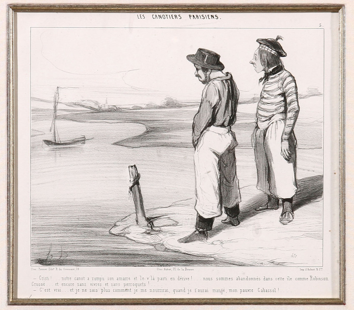 Honoré Daumier 'Nous Sommes Abandonne'