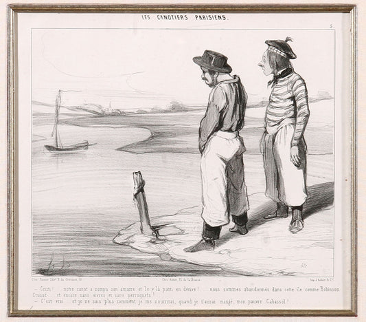 Honoré Daumier 'Nous Sommes Abandonne'