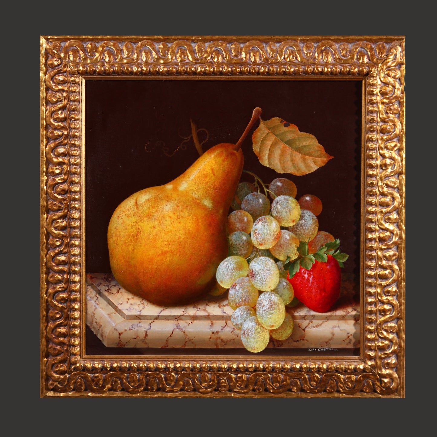 Victor Del Castillo 'Pera Uvas y Fresa' - Centaur Art Galleries