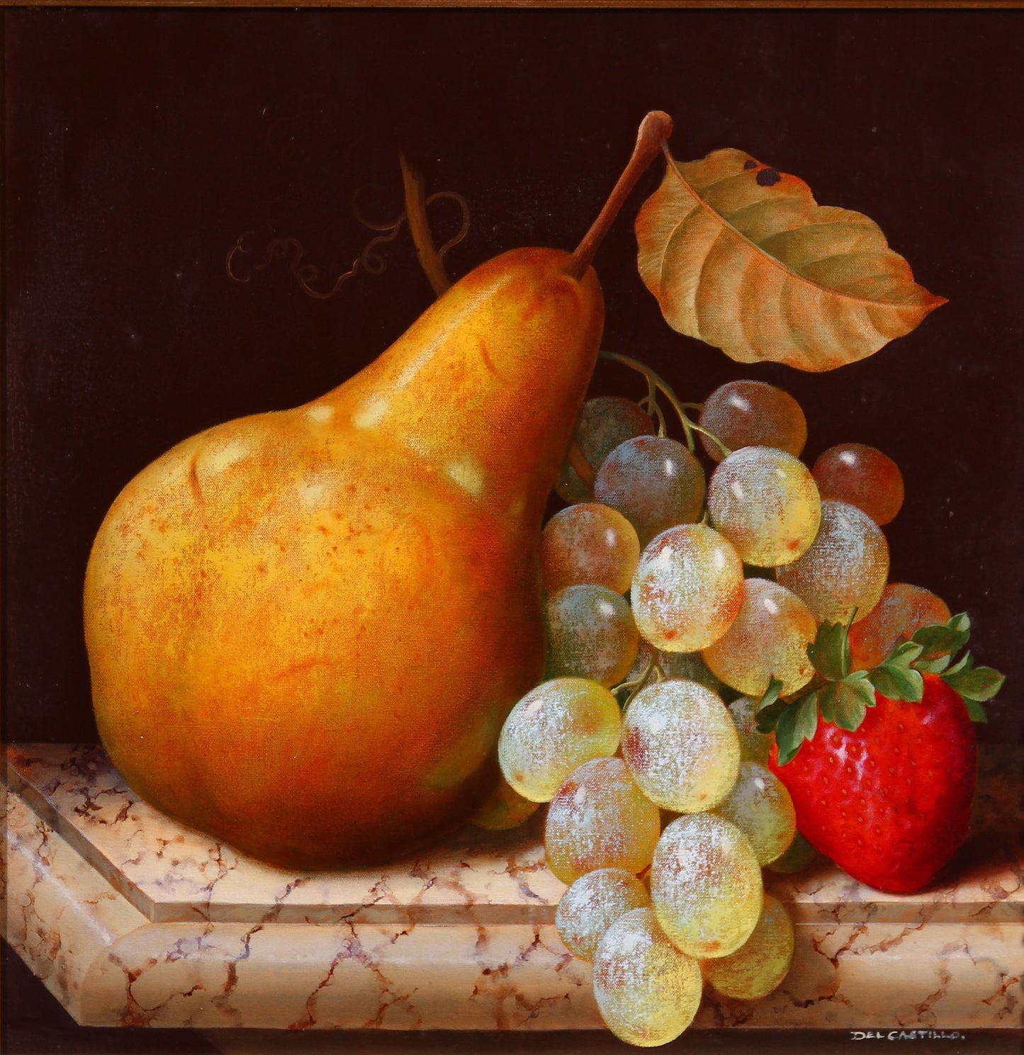 Victor Del Castillo 'Pera Uvas y Fresa' - Centaur Art Galleries