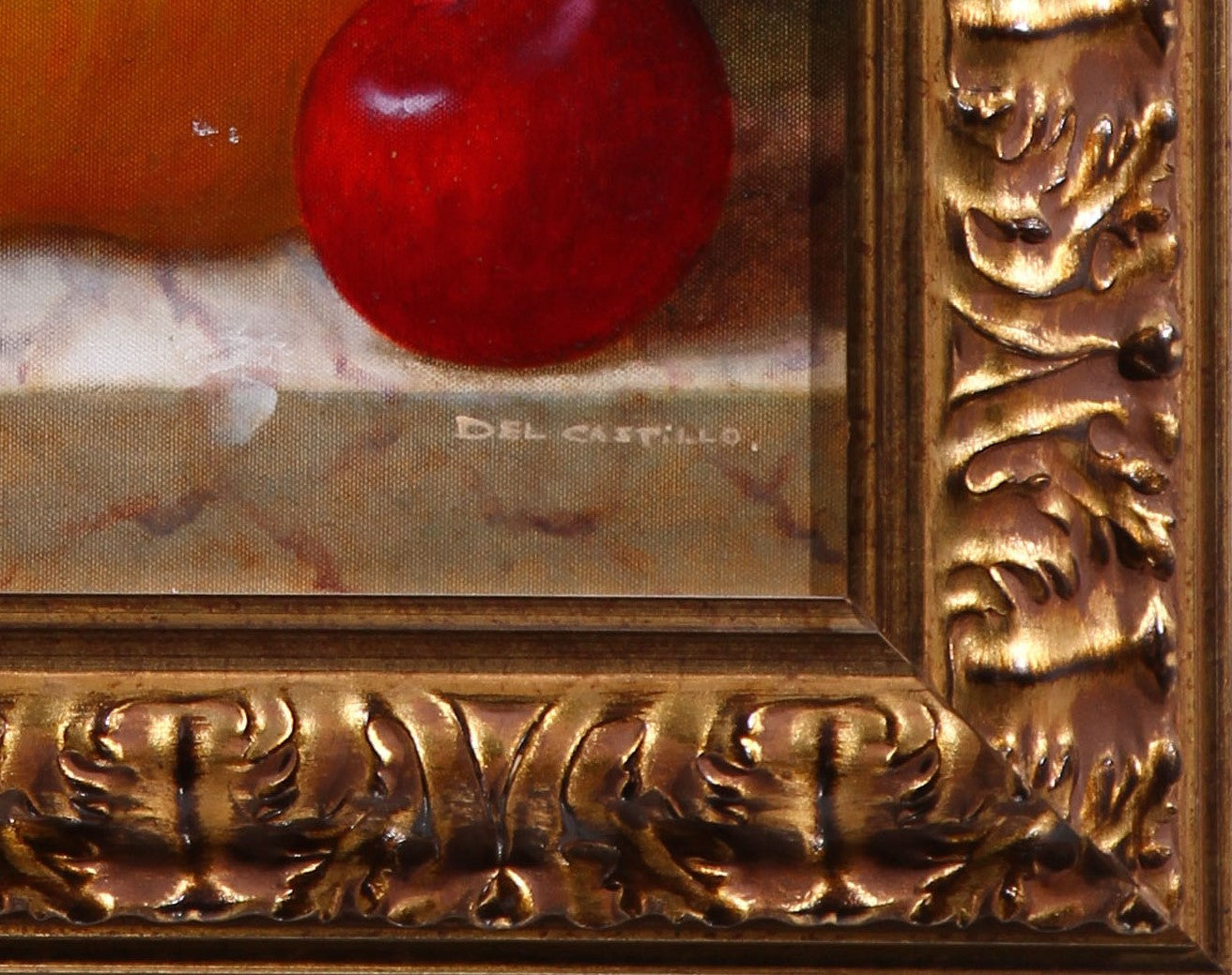 Victor Del Castillo 'Manzana y Uvas con Cereza' - Centaur Art Galleries