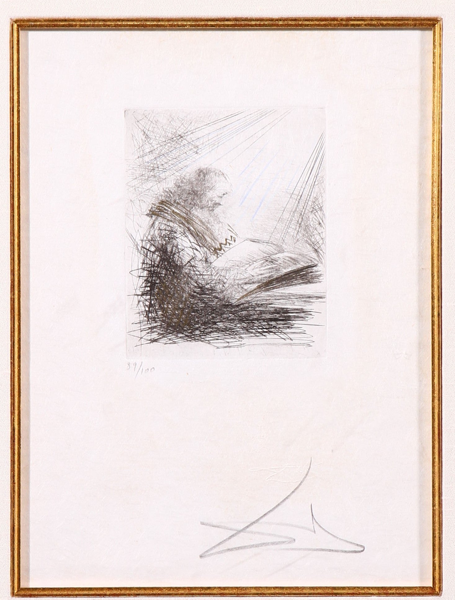 Salvador Dali 'Faust Reading' - Centaur Art Galleries