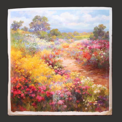 Paul Guy Gantner 'Floral Pathway' Unframed