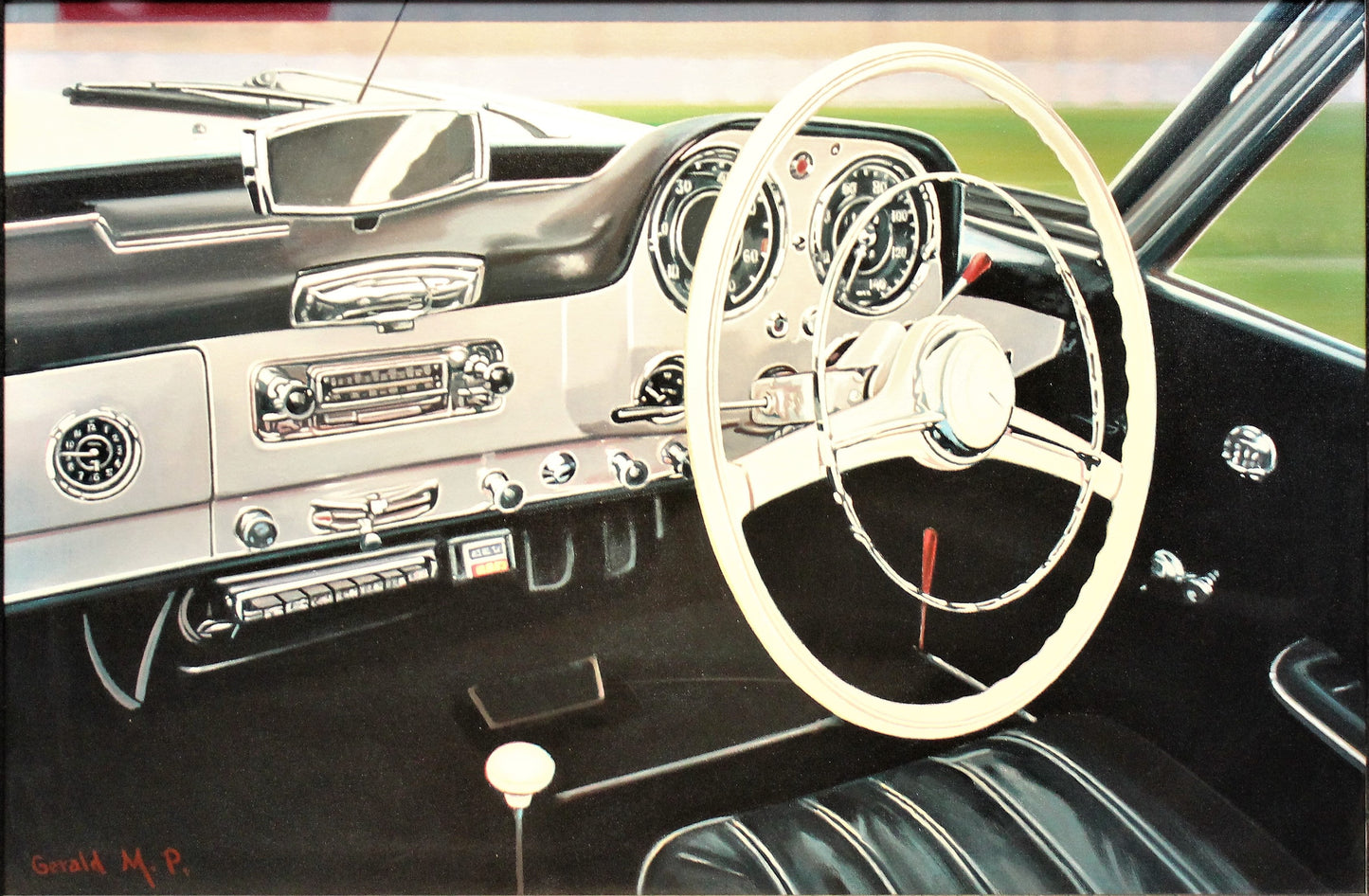 Gerald M.P 'Mercedes Benz 190SL' - Centaur Art Galleries