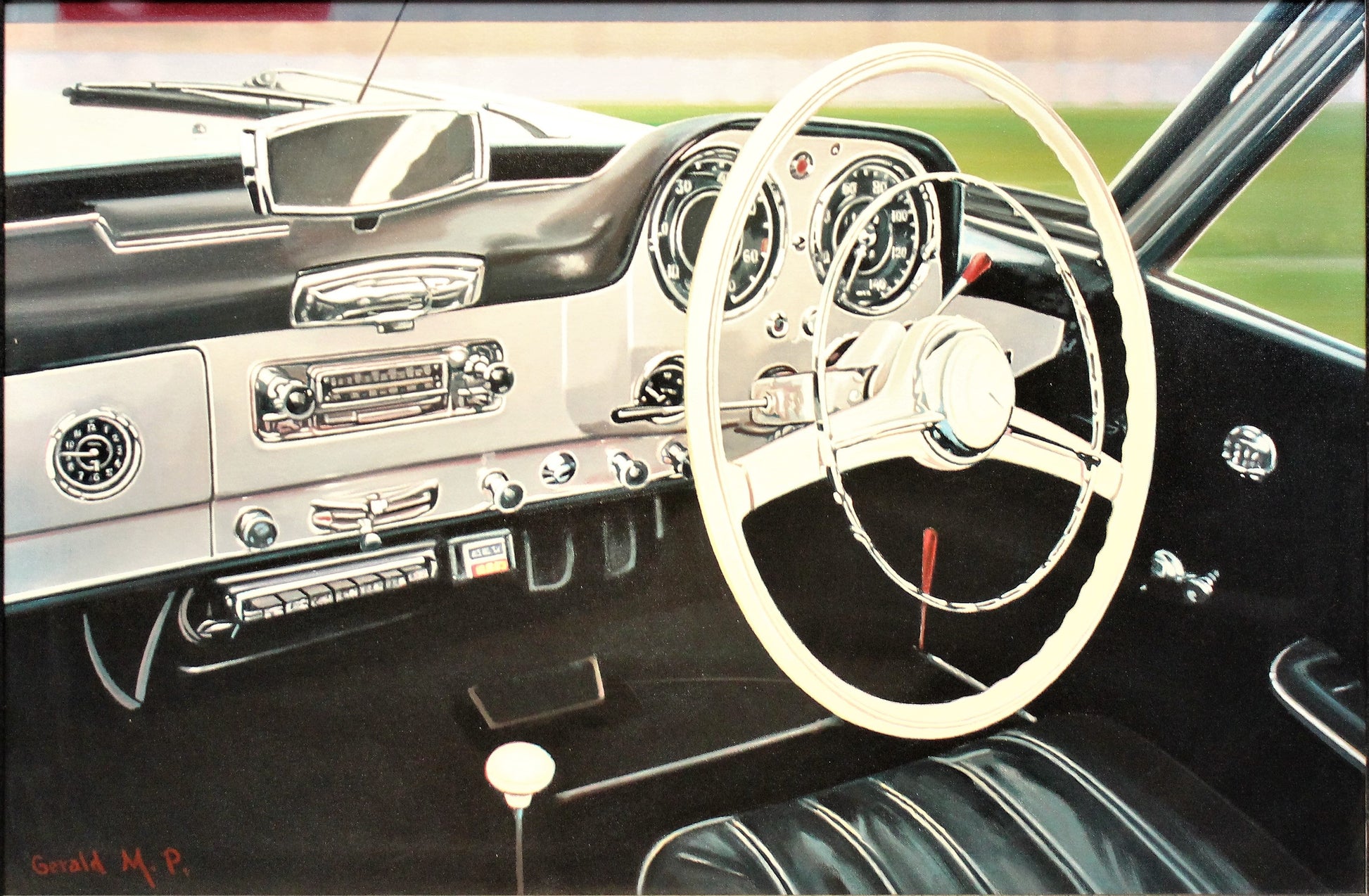 Gerald M.P 'Mercedes Benz 190SL' - Centaur Art Galleries