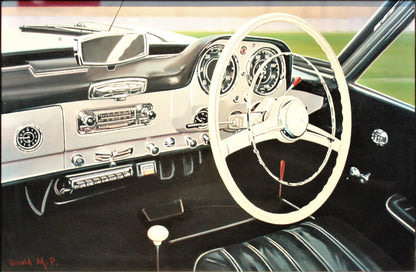Gerald M.P 'Mercedes Benz 190SL' - Centaur Art Galleries